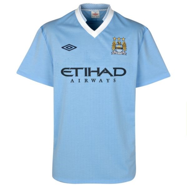 Camiseta Manchester City Replica Primera Ropa 19 20 Azul